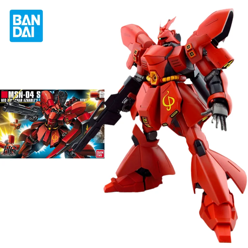 

Bandai Original GUNDAM HGUC 1/144 MSN-04 SAZABI Anime Action Figure Assembly Model Toys Collectible Model Gifts for Children