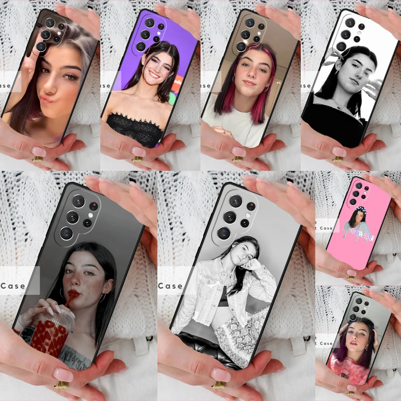 Фото Эстетичный чехол для телефона Charli D'amelio для Samsung Galaxy S26 Ultra S20 FE Note 10 S24 S23 S21 S25 Plus S22 №1