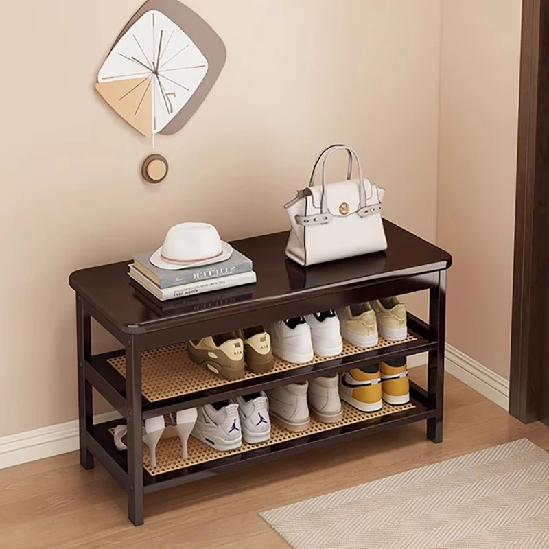 Роскошная скамейка для хранения обуви в гостиную Скандинавский дизайн