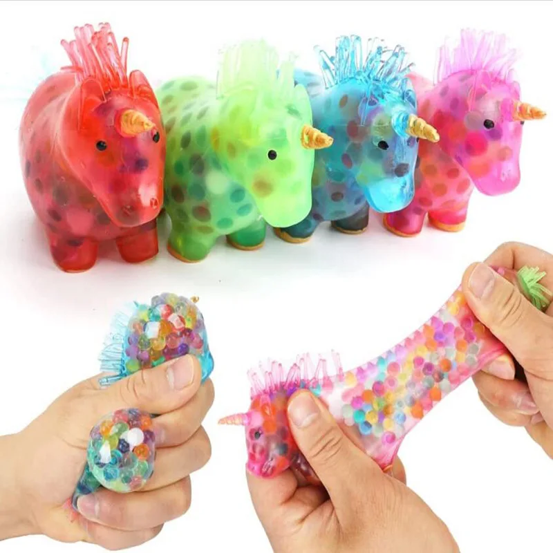 

Fidget Luminous Unicorn Stress Balls Toys for Adults Kids Anxiety Stress Relief Fun Play Squishy Autism Vent Decompression Gifts