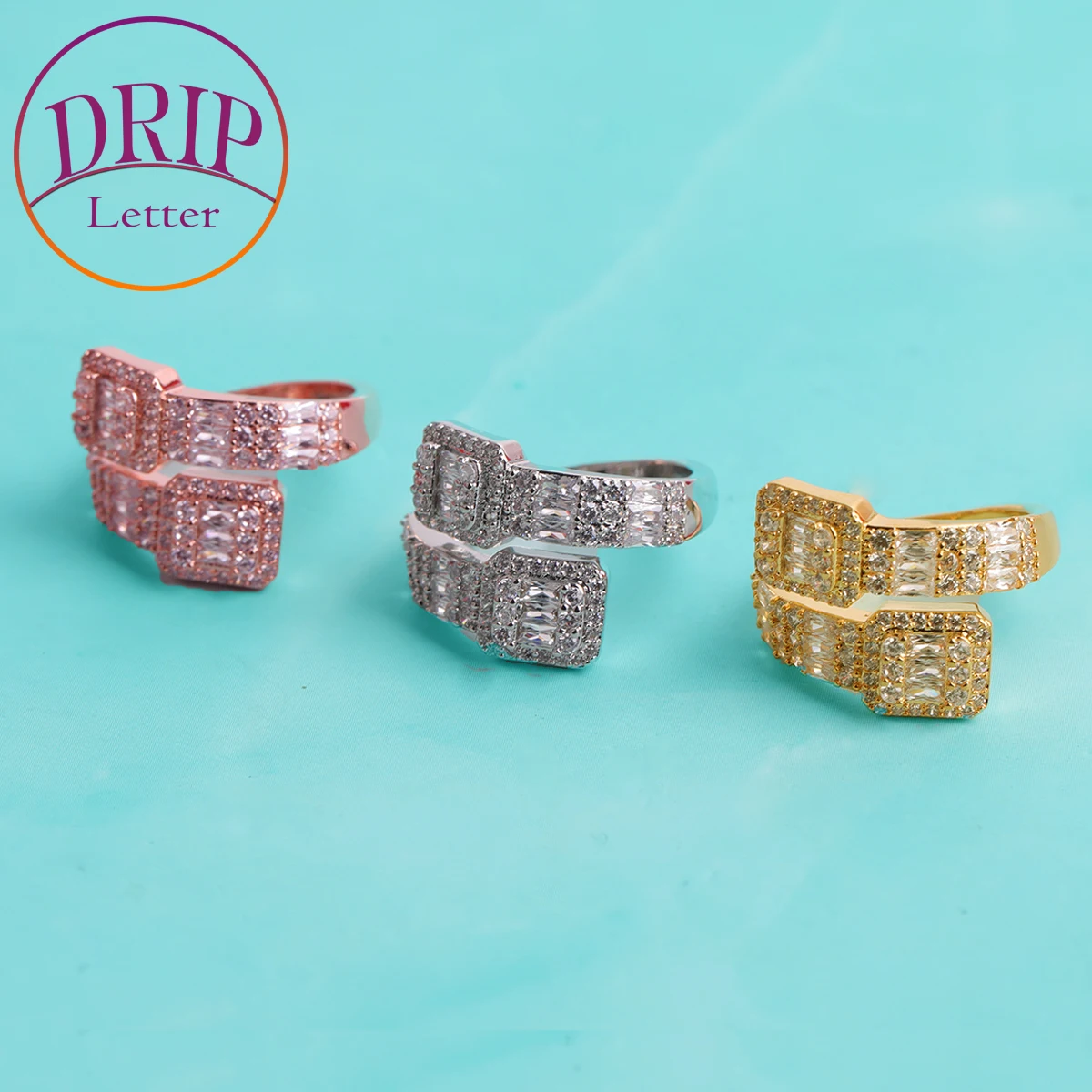 

Женское регулируемое кольцо в стиле хип-хоп с надписью