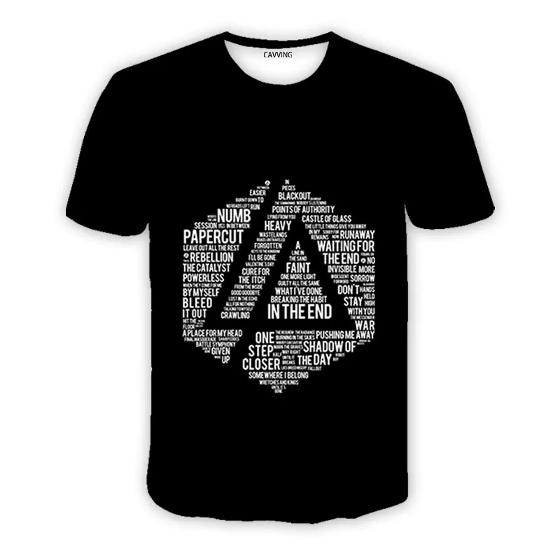 

Повседневные футболки CAVVING с 3D принтом Linkin-park-rock, футболки в стиле хип-хоп, топы в стиле Харадзюку, одежда для мужчин и женщин Z01