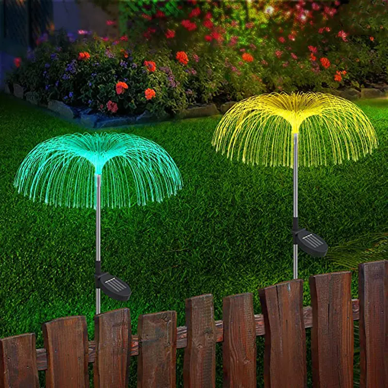 

Solar Garden Lights Outdoor Waterproof Jellyfish Lawn Light RGB Changing Color Landscape Light for Yard/Pathway/Holiday Decor
