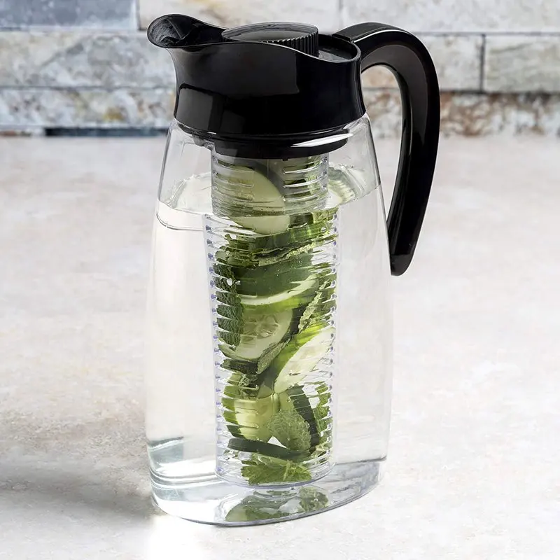 

It 3-in-1 Beverage System with 2.9QT Tritan Pitcher Tea Infuser Flavor Infuser Chill Core- Black Keg Kegland Beer snorkle Keg