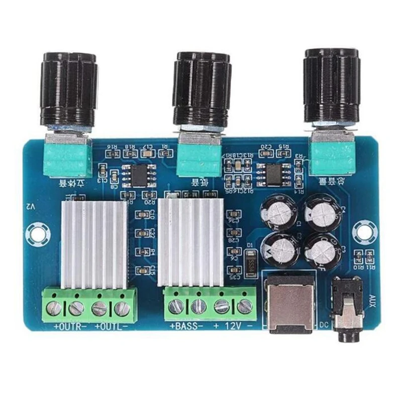 Плата усилителя мощности XH-A355 20 Вт + 10 2 1-канальный стерео аудио цифровой