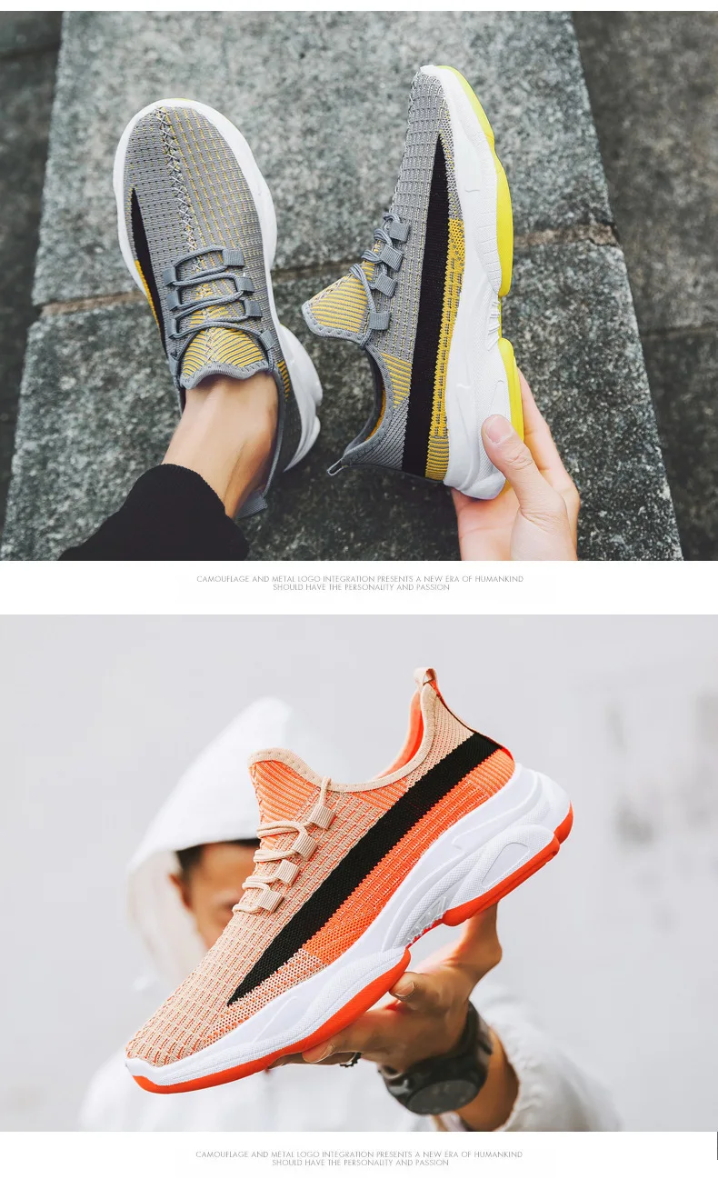 

Fashion Shoes 2022 Summer Mens Sneakers Mesh Breathable Woven Sports Shoes Students Shoes Footwear Size : 39-44