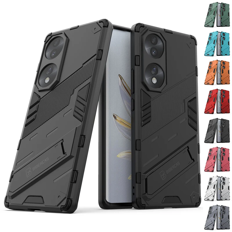 

For Honor 70 Case Cover For Huawei Honor 70 5G Capas New Stand Kickstand Shockproof Back Holder Cover For Honor 70 Pro 5G Fundas