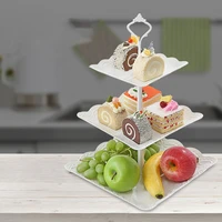 party cake stand european style cupcake dessert holder 3 tier pastry fruit plate home decorate detachable serving wedding