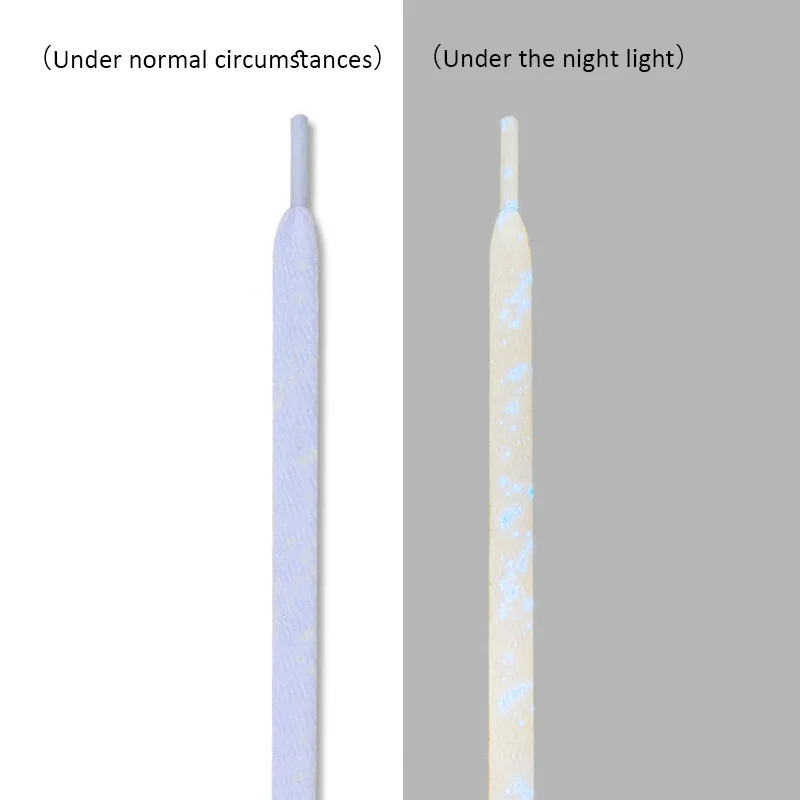 1Pair Luminous Shoe Laces Quality Fluorescent Shoelaces For Sneakers Flat Laces Ink Splatter Shoelace Tie-dyed Shoes Strings