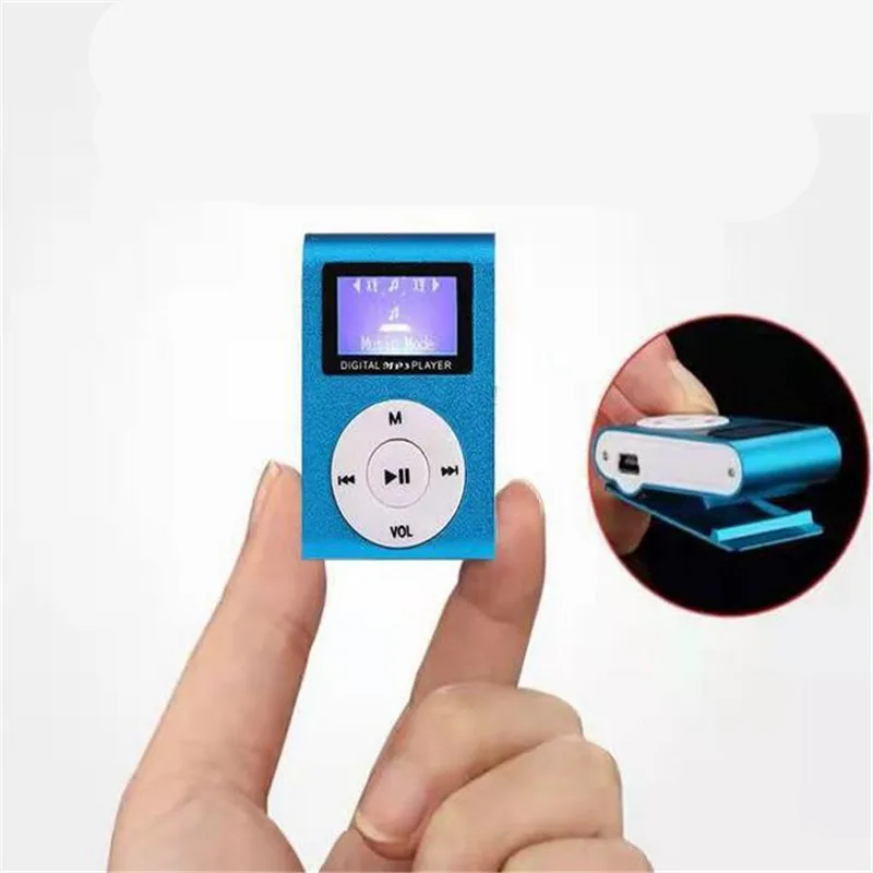 Мини MP3-плеер с ЖК-экраном музыкальные плееры USB-разъемом и поддержкой карт Micro SD TF