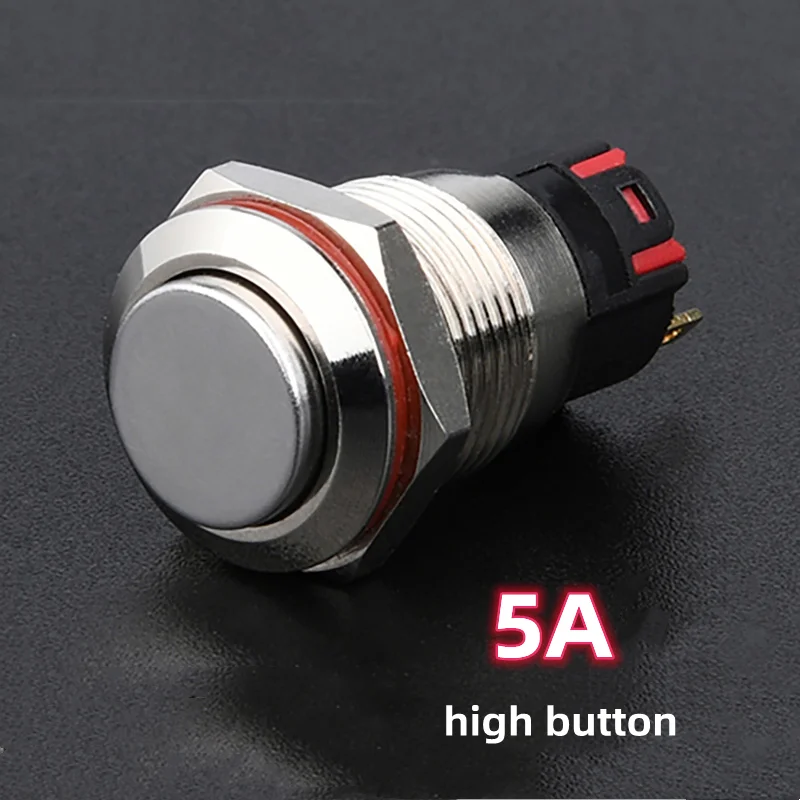 

Медный самоблокирующийся переключатель 19 мм 5А черный