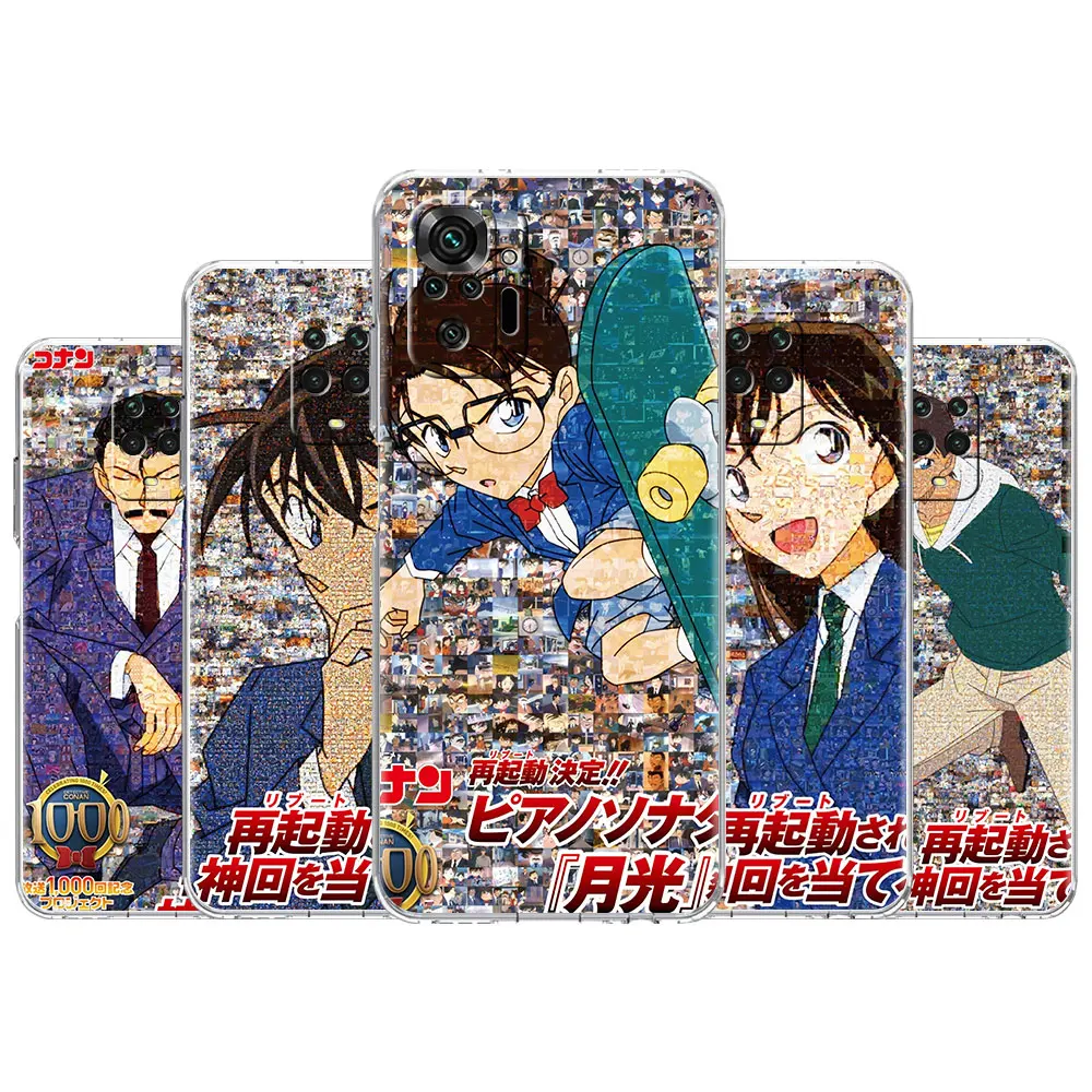 

Jimmy Kudo Mouri Ran ShockProof Case for Xiaomi Redmi Note 10 11 Pro 9S 8 9 K40 Mobile Phone Shell 9C 9A 11T 7 10S 8T 11S Cover