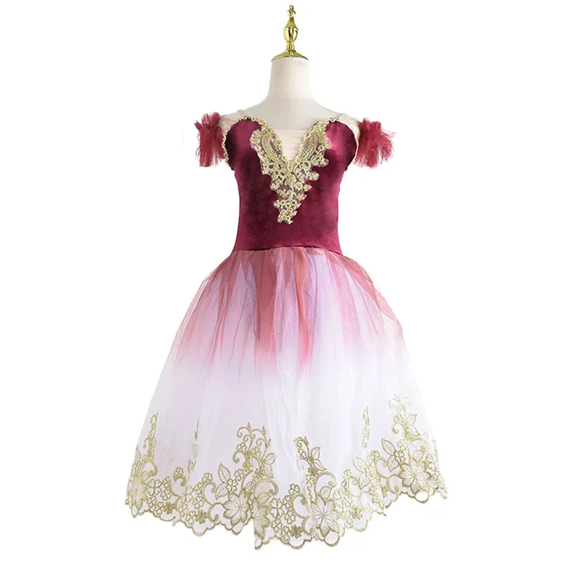 Professional Ballerina Ballet Tutu For Child Girls Adulto Dance Clothing Kids Vestido Figure Skating Dress Leotards