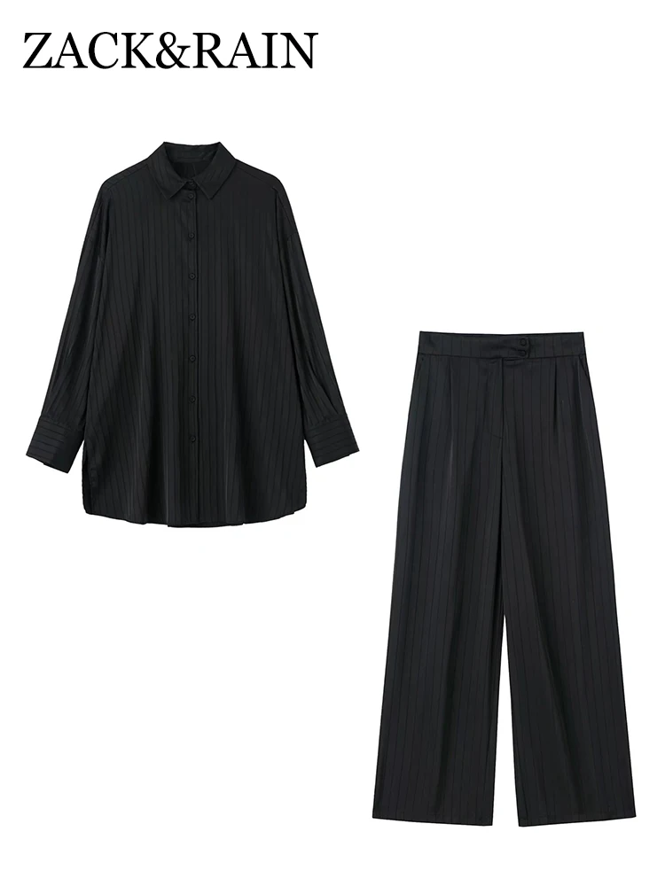 

ZACK RAIN женский полосатый Шелковый праздничный элегантный милый красивый уличный стиль удобный и свободный для отдыха Лето 2022 женский Se