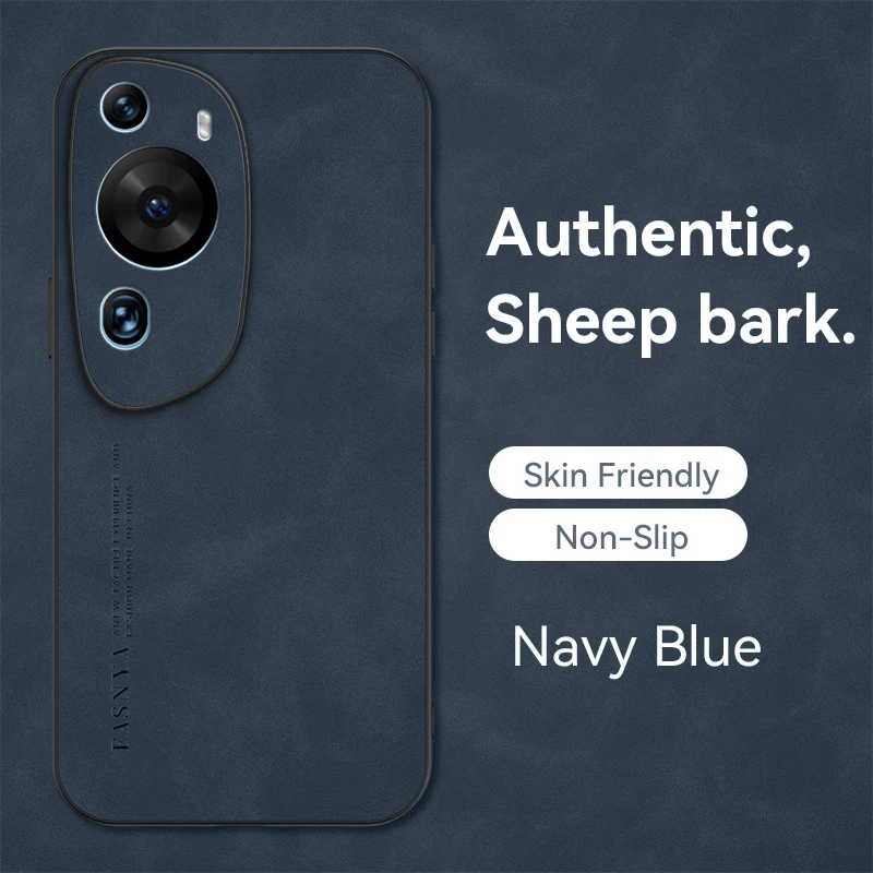 

Luxury Leather Case for Huawei P60 Art MNA-AL00 Ultra-thin Armor Shockproof Soft Heat Dissipation Phone Cover for HuaweiP60Art