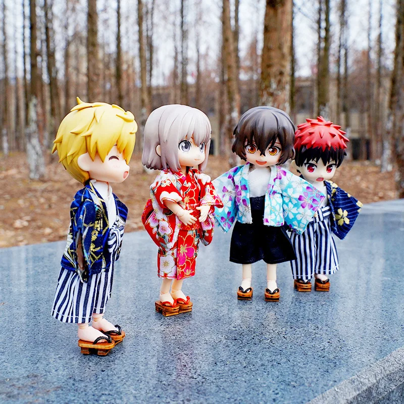

Obitsu 11 Kimono Clothes Bjd Doll Clothes Accessories Ethnic Costumes Japanese Costumes for Cu-Poche Ob11,ymy,ddf,gsc,body9 1/12