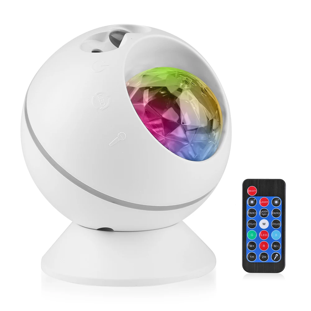 

Moon Starry Sky Ocean Wave Night Lamp Voice Remote Control Galaxy Projector