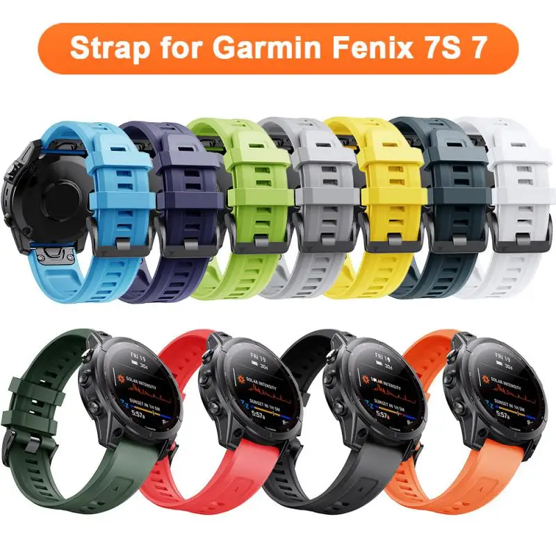 

Silicone Watch Band Strap for Garmin Fenix 7S 7 Bracelet Replaceable Watchband Breathable Wirst Strap for Garmin Fenix 7S 7