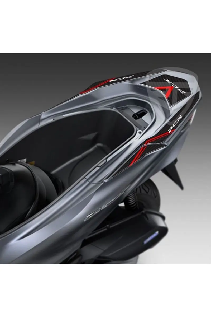 

Honda Pcx 125 углеродный узор красный хвост стикер