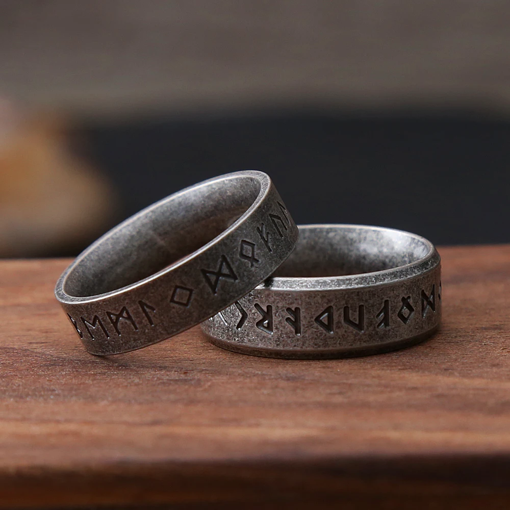 Кольцо в стиле ретро унисекс из нержавеющей стали 316L | Украшения и аксессуары