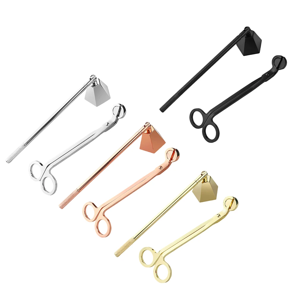 

Aromatherapy Candle Metal Candle Extinguisher Hook Bell Candle Wick Cut Igniter Accessories Special Tools Tow-piece Set