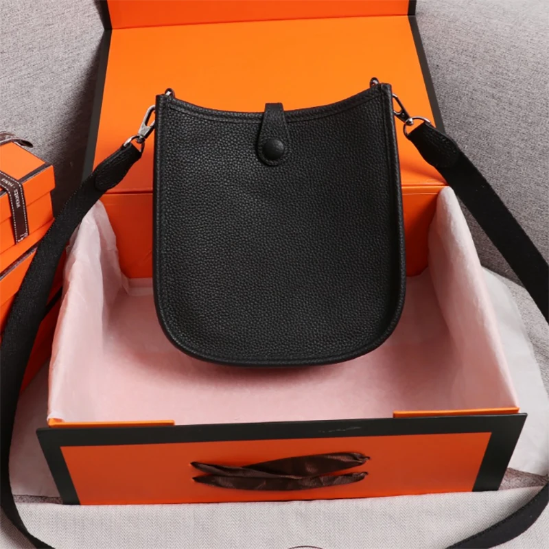 Women's Bucket Bag Luxury Design Handbag Calfskin H Crossbody Bag Leather Mini Purse Handbags for women 2022 designer luxury