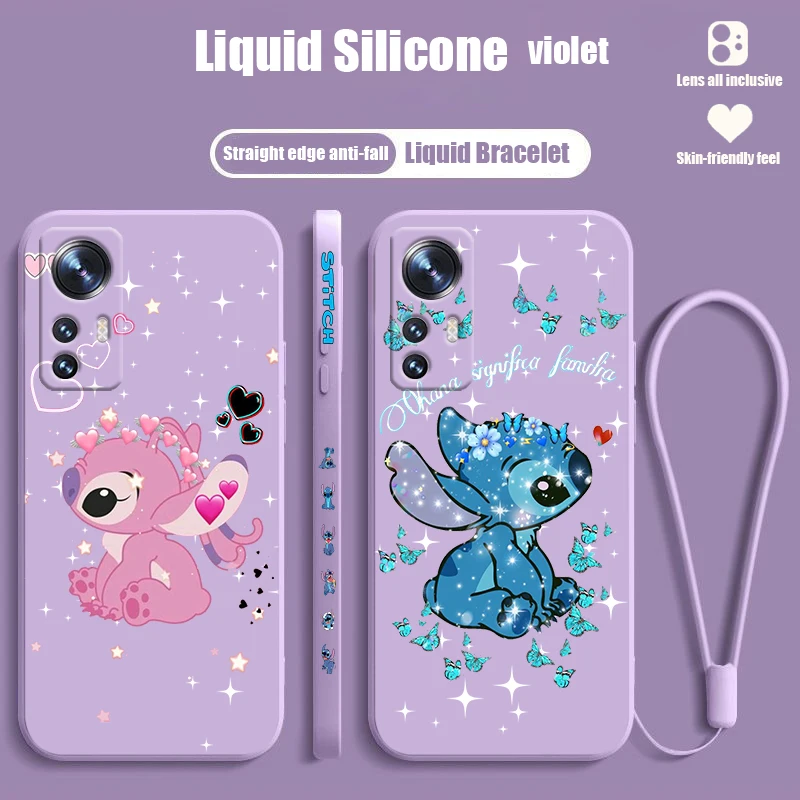 Новый милый Стич аниме для Xiaomi Mi 13 12T 12S 12X 11i 11X 11T 10T 10S Lite Pro Ультра жидкий левый