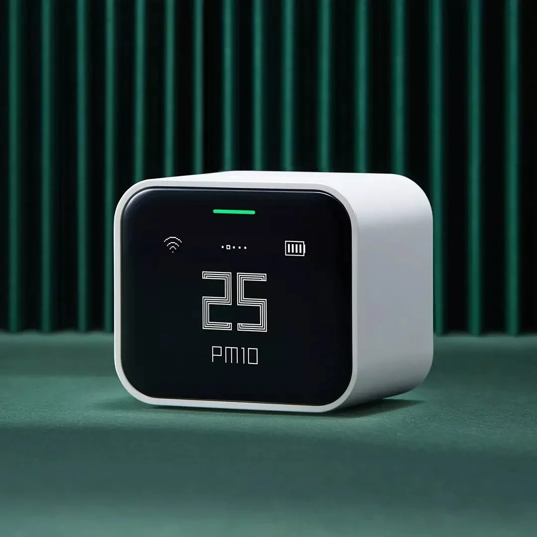 Детектор воздуха Qingping, lite-экран, сенсорное управление, CO2, PM2,5, PM10, монитор температуры и влажности, работает с приложением Mihome Apple HomeKit (art.: 3920cd31355fe) - 3920cd31355fe