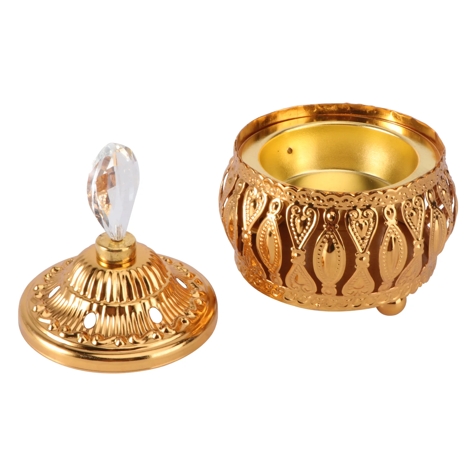

Holder Burner Carved Aromatherapy Censer Bakhoor Ornament Practical Decoration Lotuszinc Ceremony Chinese Shape Electric