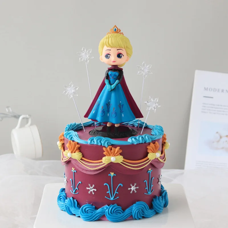 

Украшение для торта «Холодное вечерние, украшения для торта Анны, Эльзы, принцессы, зимняя вечеринка для детей, для дня рождения