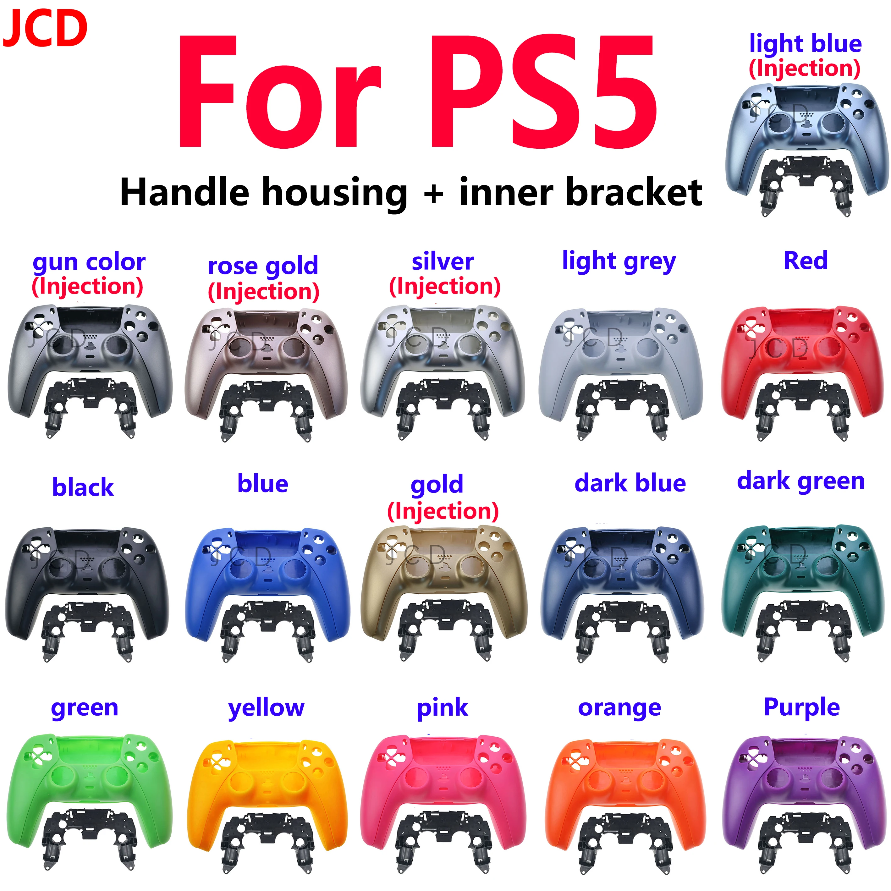 

JCD 1set For Sony PS5 Console Non-Slip Protective Shell For PS5 Game Controller Holder Inner Internal Frame