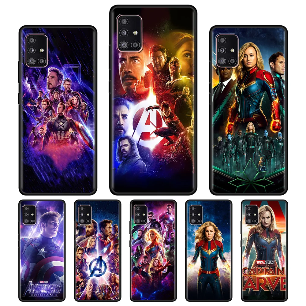 

Case For Samsung Galaxy A03 A13 A12 A51 A52 A71 A21s A32 A31 A02s A72 A41 A11 A22 A02 F42 Cover Marvel Avengers Endgame