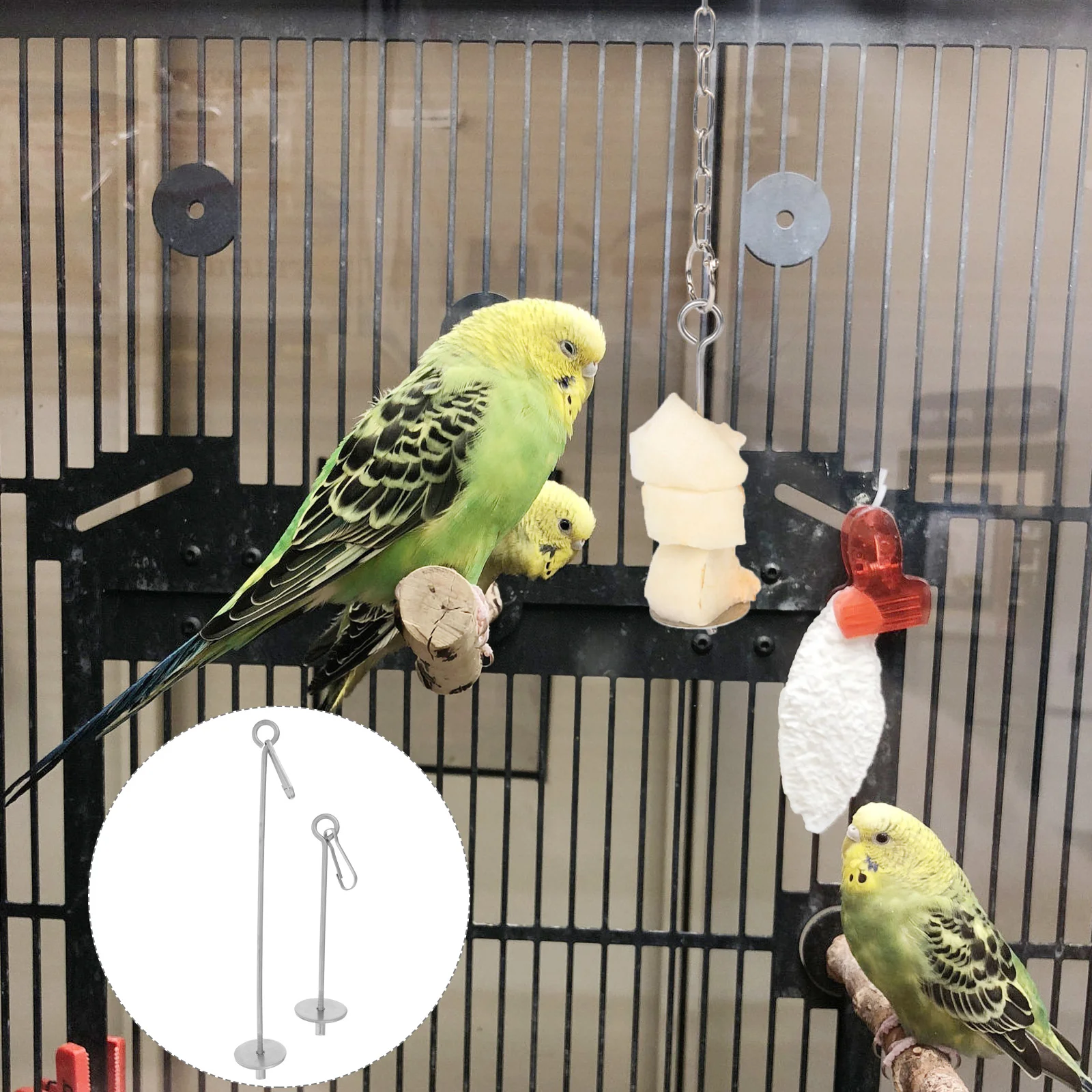 

Parrot Fruit Skewer Pet Vegetable Small Holders Bird Food Supplies Stainless Steel Daily Use Cage