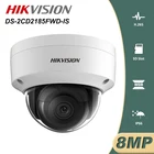 Оригинальная камера Hikvision DS-2CD2185FWD-IS 8MP IP наружная купольная камера видеонаблюдения POE Встроенная SD слот аудио интерфейс