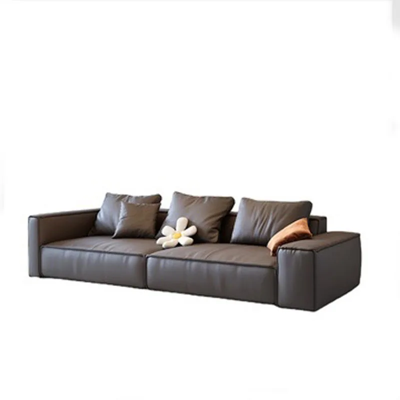 

Italian Minimalist Leather Sofa