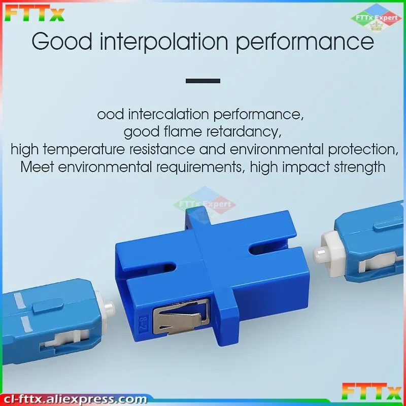 50-400Pcs SC Fiber Optic Connector Adapter SC / UPC SM Flange Singlemode Simplex SC-SC APC Coupler Wholesale to Brazil