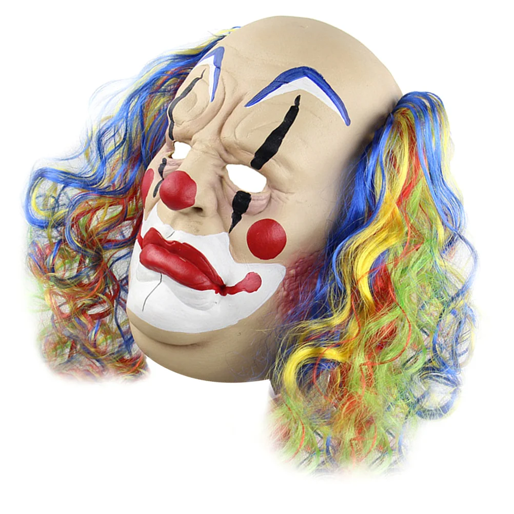 

Halloween Mask Clown Cosplay Mask Scary Spooky Horror Face Mask Fancy Dress Cosplay Prop