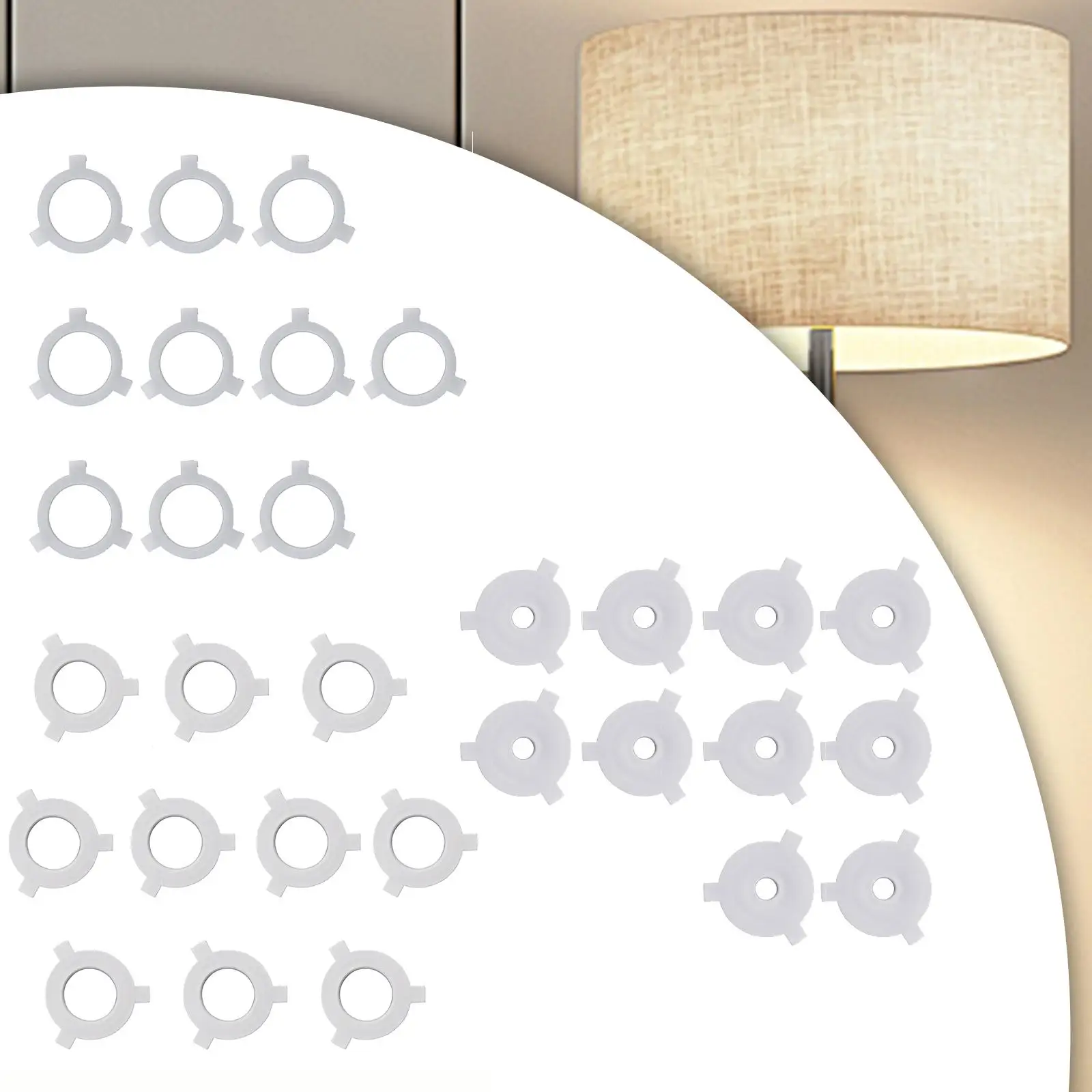 Набор из 10 переходных колец абажура для модернизации светильника