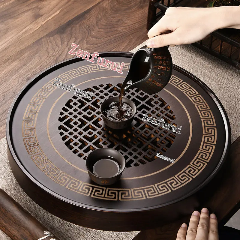 

Доска для чайного набора, дренажная емкость для хранения воды, чайная доска, кухонные аксессуары, поднос для чайного столика из натурального бамбука, высококачественный китайский поднос для чая