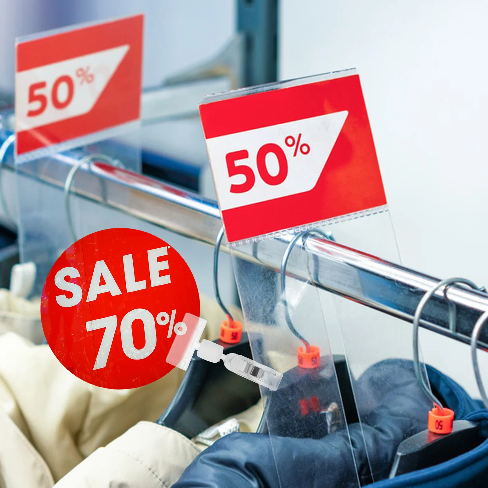 12 шт. этикетки поп-рекламный зажим товарный дисплей зажимы для плакатов знак