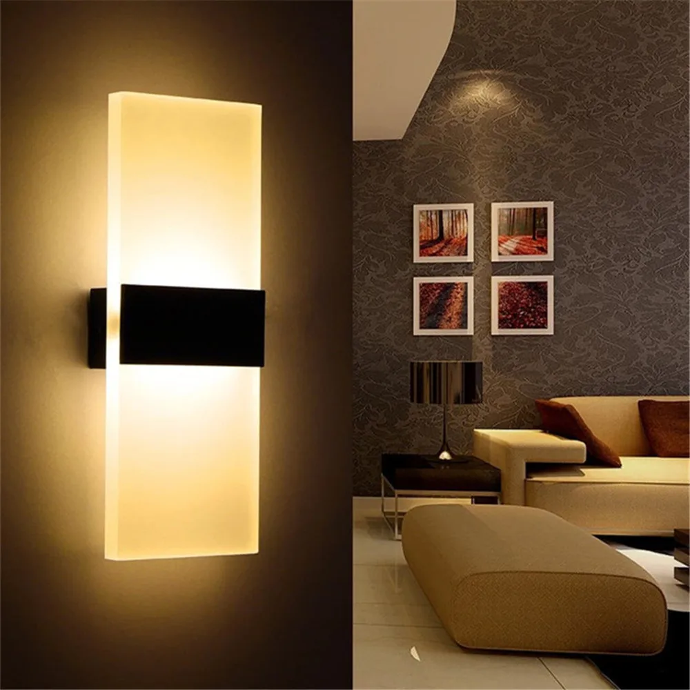 Round Interior Wall light Bedside living Room lamps Aisle With Touch Switch Dimming AC85-265V Sconces For Bedroom Home led images - 6