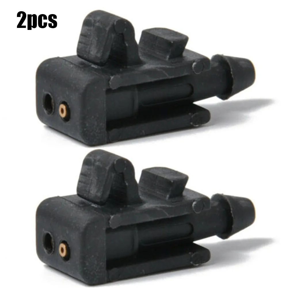 

2X Car Front Windshield Washer Spray Nozzle Jet For Renault Megane Scenic 8200082347 Plastic Metal Black Glasses & Windows New