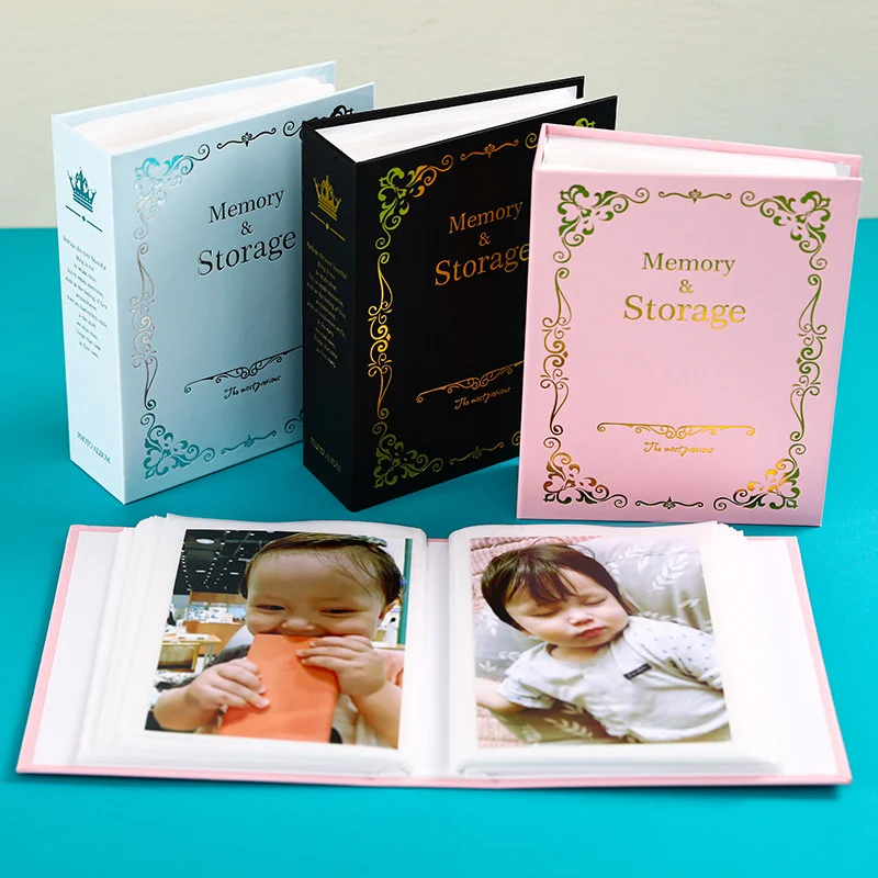 

Gilding Album This album Interstitials Retro Large 6inchs100 Plastic 6inch Children's Growth Commemorative Photo Studio Storage