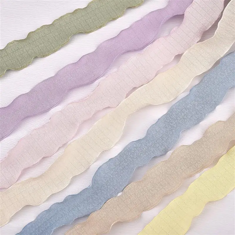 Атласная шифоновая шелковая лента ручной работы 10 ярдов |