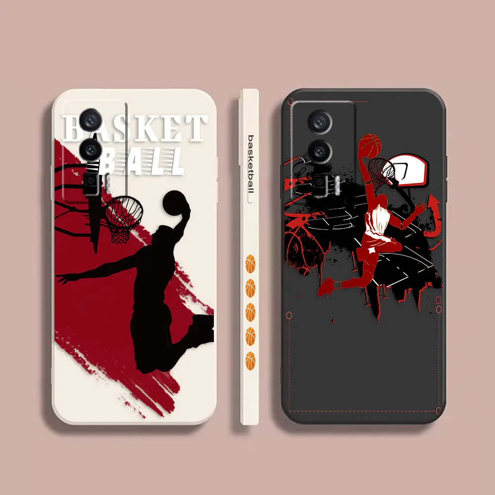 

Caricature Painted Basketball Case For Redmi K60E K60 K50 K40S K40 K30 K20 12C 10C 9A 9 8 10X 10A 10 Pro 4G 5G Gaming Case Shell