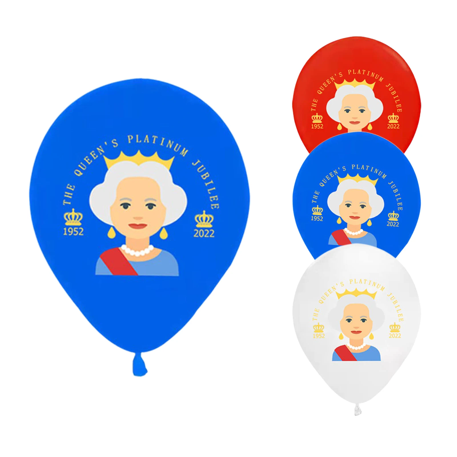 

Комплект юбилейных воздушных шаров Queen's platinals 2022, британский воздушный шар, комплект воздушных шаров с мультипликационным портретом короле...