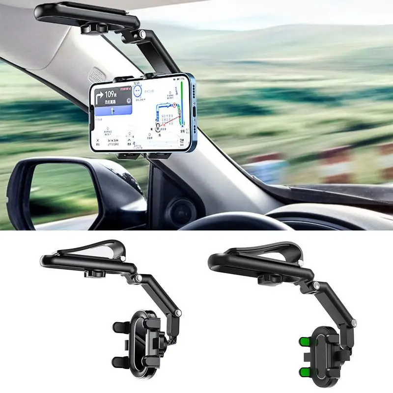 

Sun Visor Car Phone Holder 3-Joint 360 Degree Rotating Phone Mount Navigation Universal For 4-7 Inch Phone Car Interior Supplies