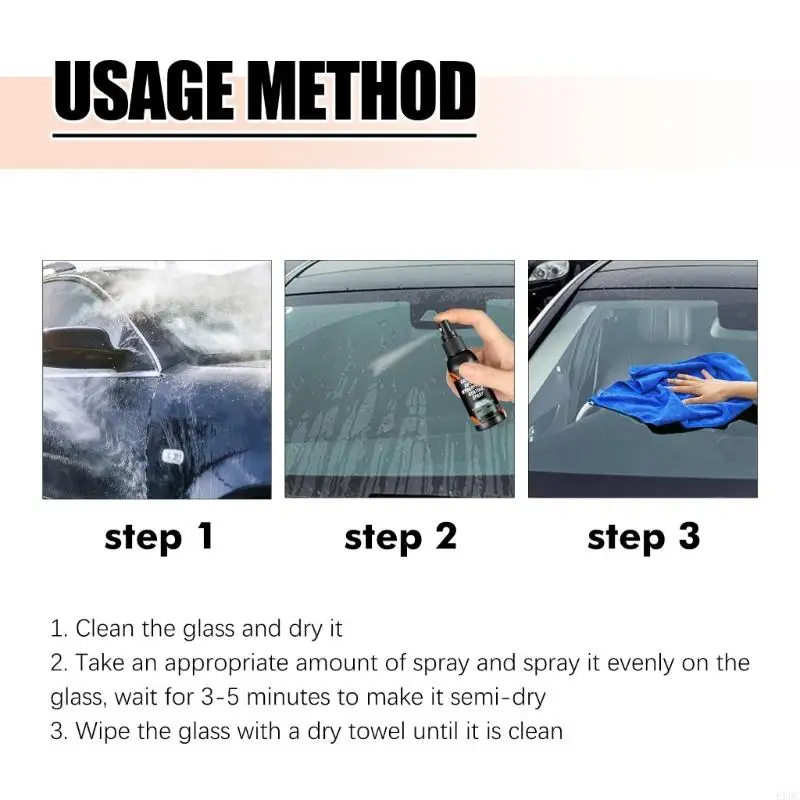 E8BC Anti-Fog Glass Cleaner Repellant Agent Agater Automotive Rain