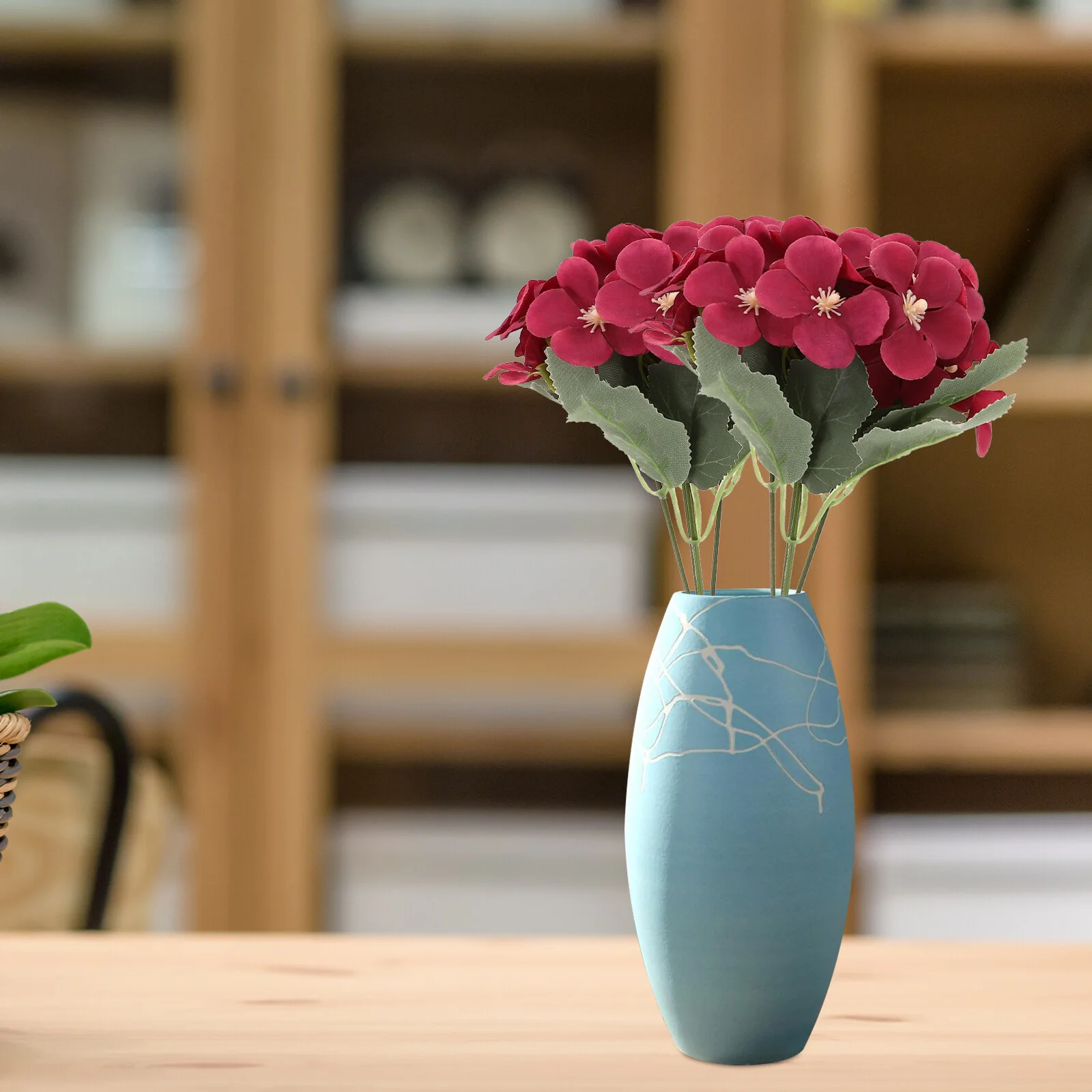 

2 Pcs Flowers Dining Table Bouquet Plastic Decoration Wedding Centerpieces Tables Artificial Arrangement Silk