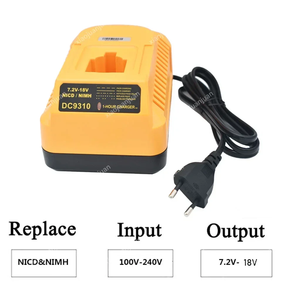 Зарядное устройство DC9310 для аккумуляторов DEWALT 7 2-18 в NiCad и NiMh DW9057 DC9071 DC9091 DC9096